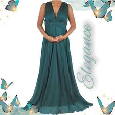 ASOS Design Forest Green Bridesmaid Pleated Maxi (floor length) Dress