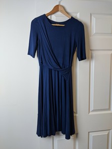 cobalt blue swing dress