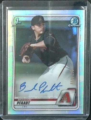 2020 Bowman Draft Chrome 1st REFRACTOR BRANDON PFAADT AUTO /499
