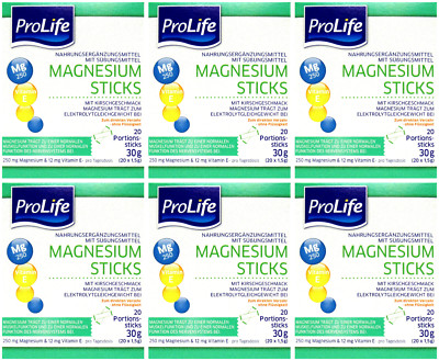 Magnesium Sticks 250 mg Magnesium & 12 mg Vitamin E pro Tagesdosis 120 x 1,5 g