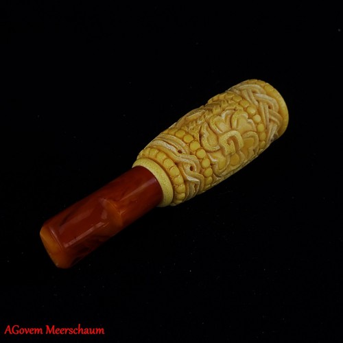 Porte-cigare maçonnique en écume de mer sculpté à la main, cadeau franc-maçonnerie, Shriner AGM-1292 - Photo 10/12