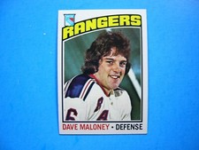 1976/77 TOPPS NHL HOCKEY CARD #181 DAVE MALONEY ROOKIE EX/NM SHARP!! 76/77 TOPPS