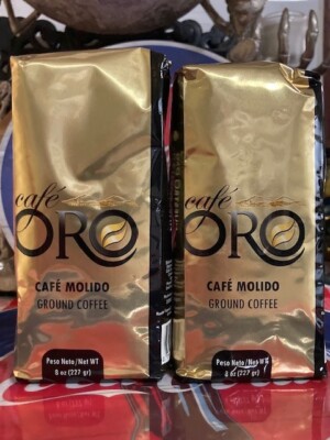 CAFE ORO 8oz (x2 PACKETS) Puerto Rican Ground Coffee