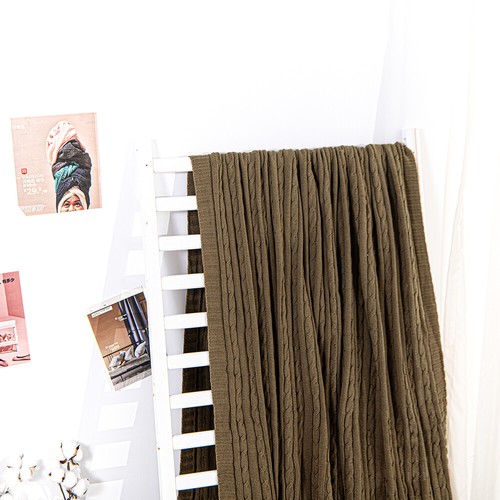 NTBAY 100% Cotton Blanket Weighted Warm Good Craftsmanship 14 Colors Throw Twin - Picture 47 of 108