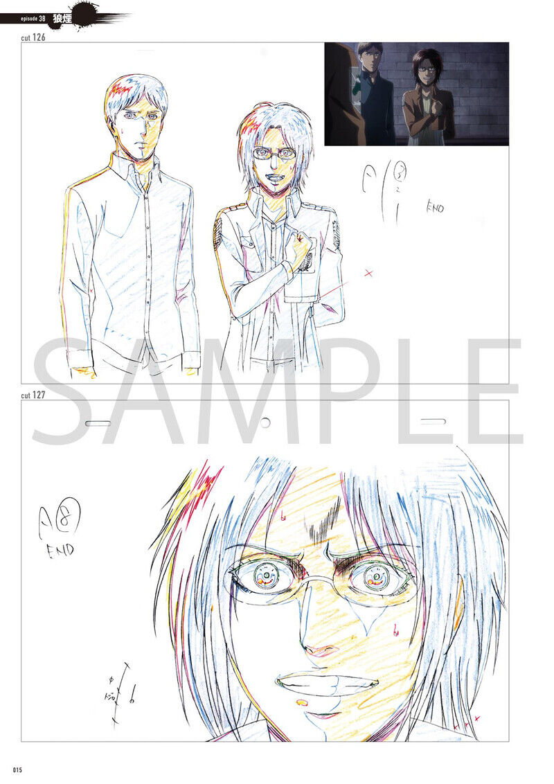 WIT STUDIO Shingeki no Kyojin Attack on Titan Season3 Line Art Illustration  Book