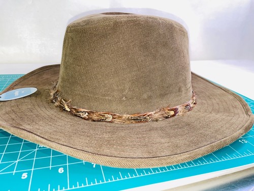 Vintage Flechet Western Cowboy Hat Turquoise Embelished Feather Jewelry - Picture 9 of 14
