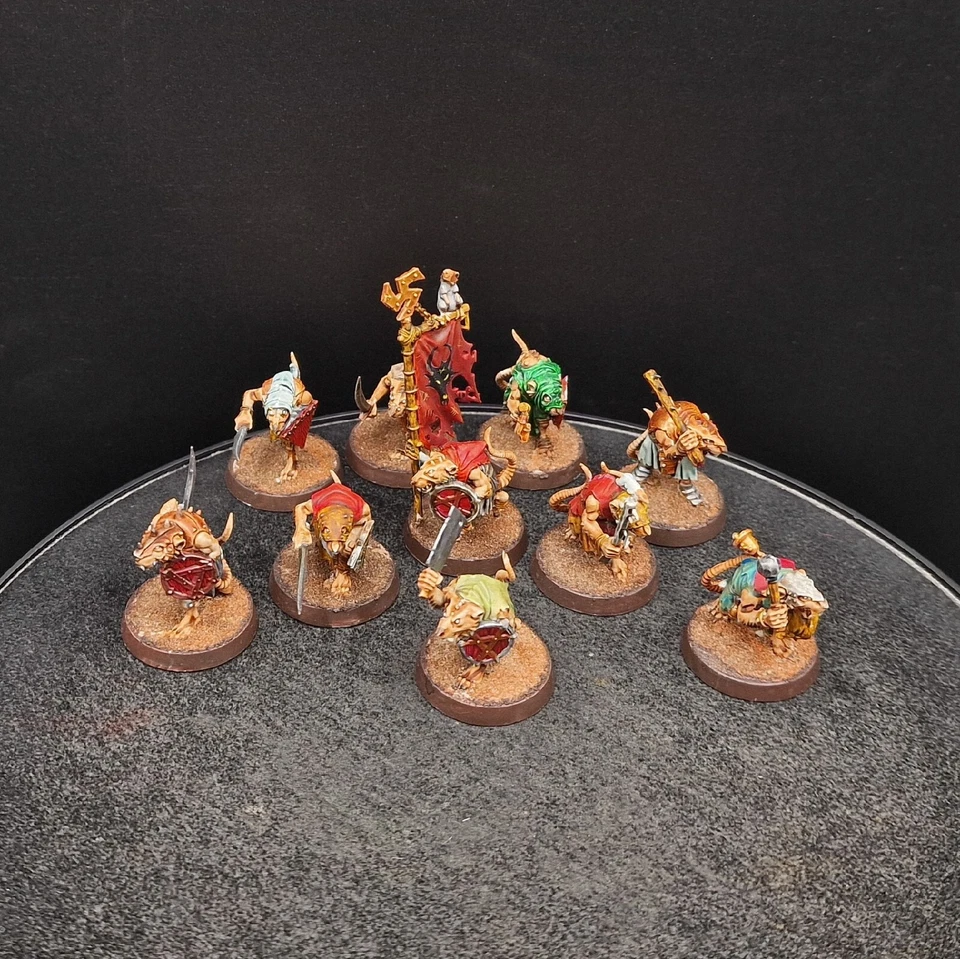 Warhammer AOS Skaven Clanrats pintado profesional ×10 #6 Games Workshop Age Of Sigmar Foto 2 de 4