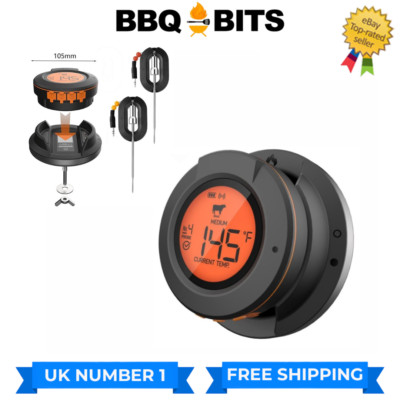 KAMADO X SMART DRAHTLOSES BBQ-THERMOMETER MIT 2 SONDEN ENTHALTEN KOSTENLOSE APP UK LAGER