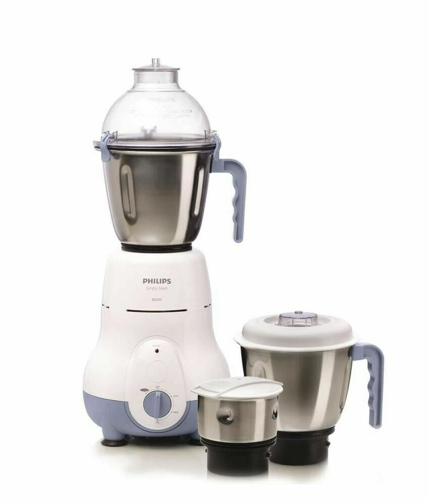 Philips Simply Silent 600 Watt 230 V Mixer Grinder With 3 Jars HL1643 04