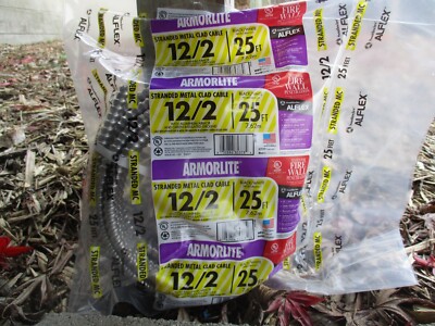 Southwire Armorlite 12/2 Stranded Metal Clad Cable 25'