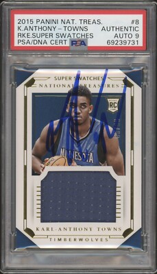 2015 National Treasures Karl Anthony-Towns Rookie Super RPA /99 