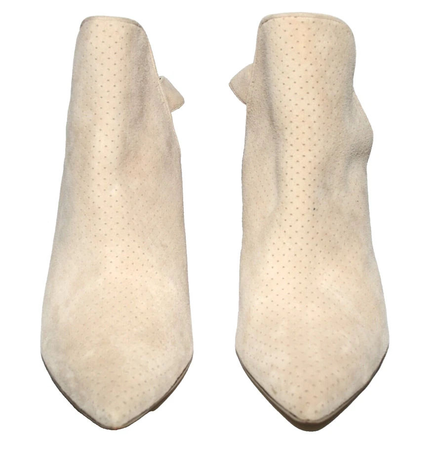 Kenneth Cole Willa Beige Gamuza Punta Mujer Tacones Cordones Talla 8.5M Foto 4 de 4