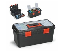 13" TOOL BOX MAESTRO PLASTIC CHEST BAG STORAGE BAG CASE & TRAY HEAVY DUTY NEW 