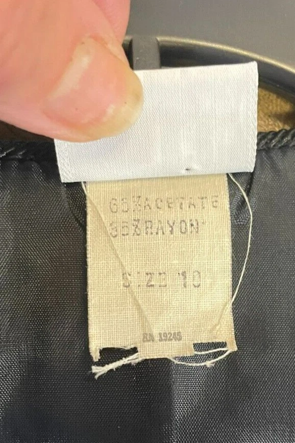 1950's Era NV Jacket Size 10 Black Vintage Excellent Condition Please Read - Image 4 of 4