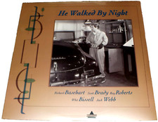 "HE WALKED BY NIGHT" 12" LASER DISC MOVIE/RICHARD BASEHART-JACK WEBB/1946/NEW