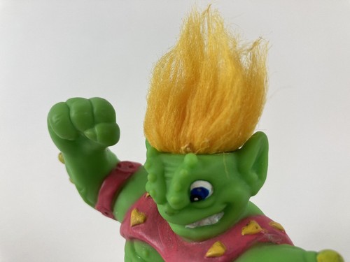 Vintage 1992 Trendmasters Inc Zooka Force Green Troll Doll Water Toy Yellow Hair - Picture 11 of 19