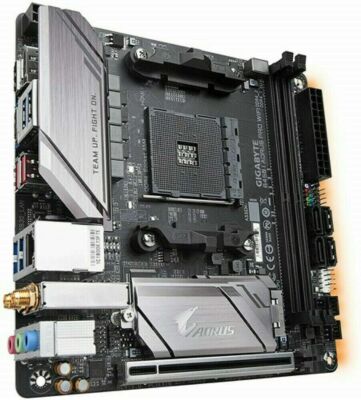 GIGABYTE B450 I AORUS PRO WIFI Motherboard AMDB450 SocketAM4 DDR4 Mini-ITX 1×M.2