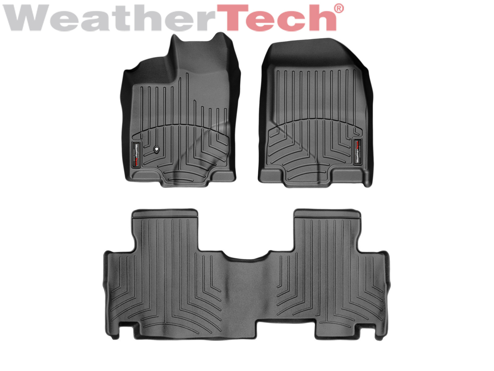 WeatherTech Floor Mats FloorLiner for Edge/MKX 1st & 2nd Row Black