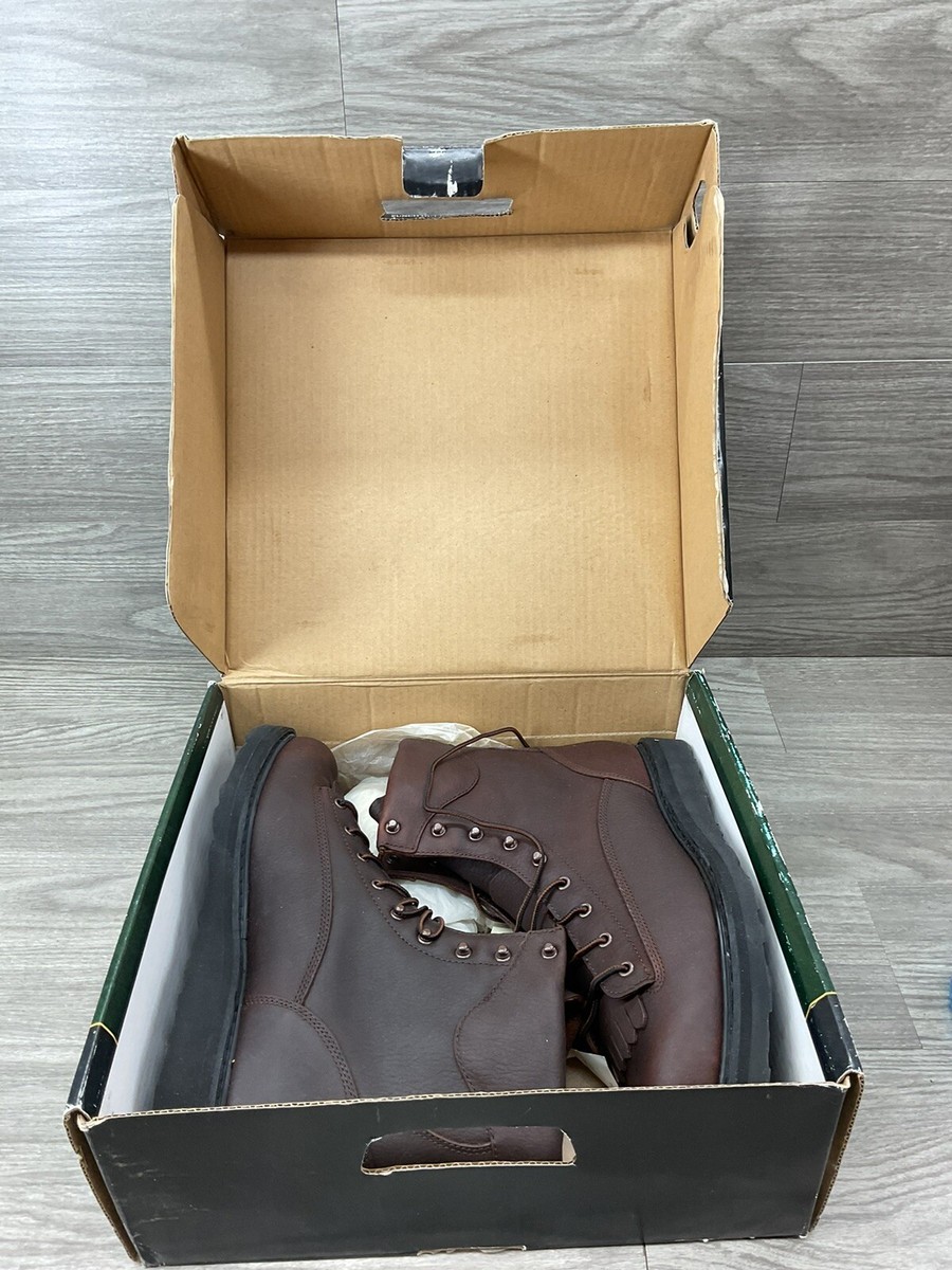 Cabelas 81-3634 Work Boots Men's Sz 14 D Brown Lace Up Leather