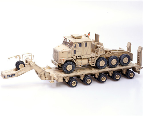 Maquette 1/72 Oshkosh M1070 Véhicule De Transport Lourd Jaune Désert - Diecast - Neuf