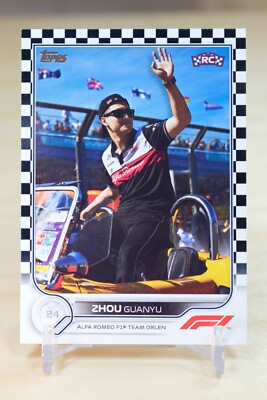 2022 Topps Formula 1 Checkered Flag Parallel #66 Zhou Guanyu RC | eBay