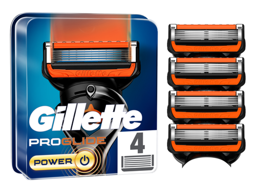 Recharge Gillette ProGlide Power - Pack De 4 Lames 5 Pour Fusion/ProGlide - Original, Neuf