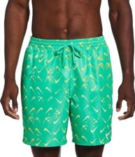 Nike Men XXL 7" Green Multi Digi Swoosh Ombre Swim Trunks Shorts NESSD516-380