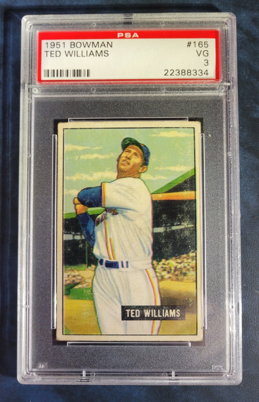 1951 BOWMAN TED WILLIAMS #165 PSA 3