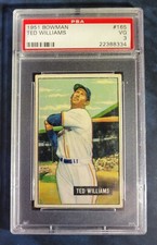 1951 BOWMAN TED WILLIAMS #165  PSA 3