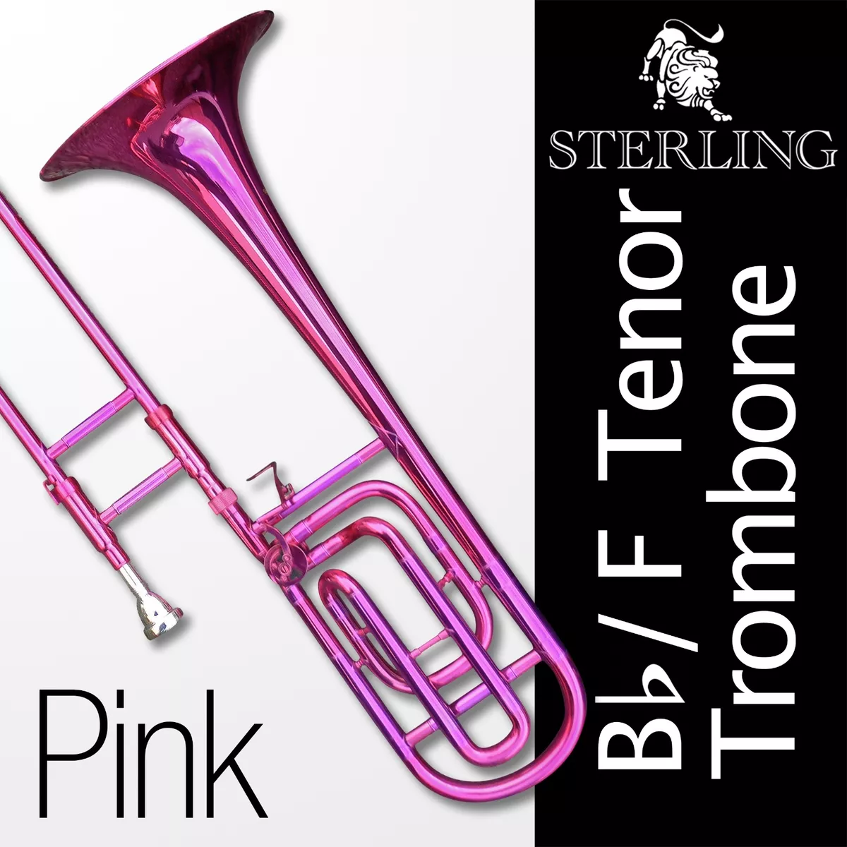 Bb F TENOR TROMBONE PINK With F Trigger High Quality Brand New with Case