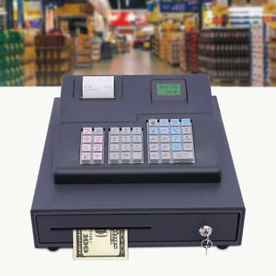 39 Keys Automatic Cash Register Cash Register English Cash Box With Compact Cash