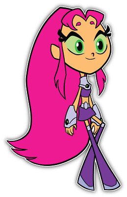 Starfire Teen Titans Cartoon Sticker Bumper - ''SIZES''