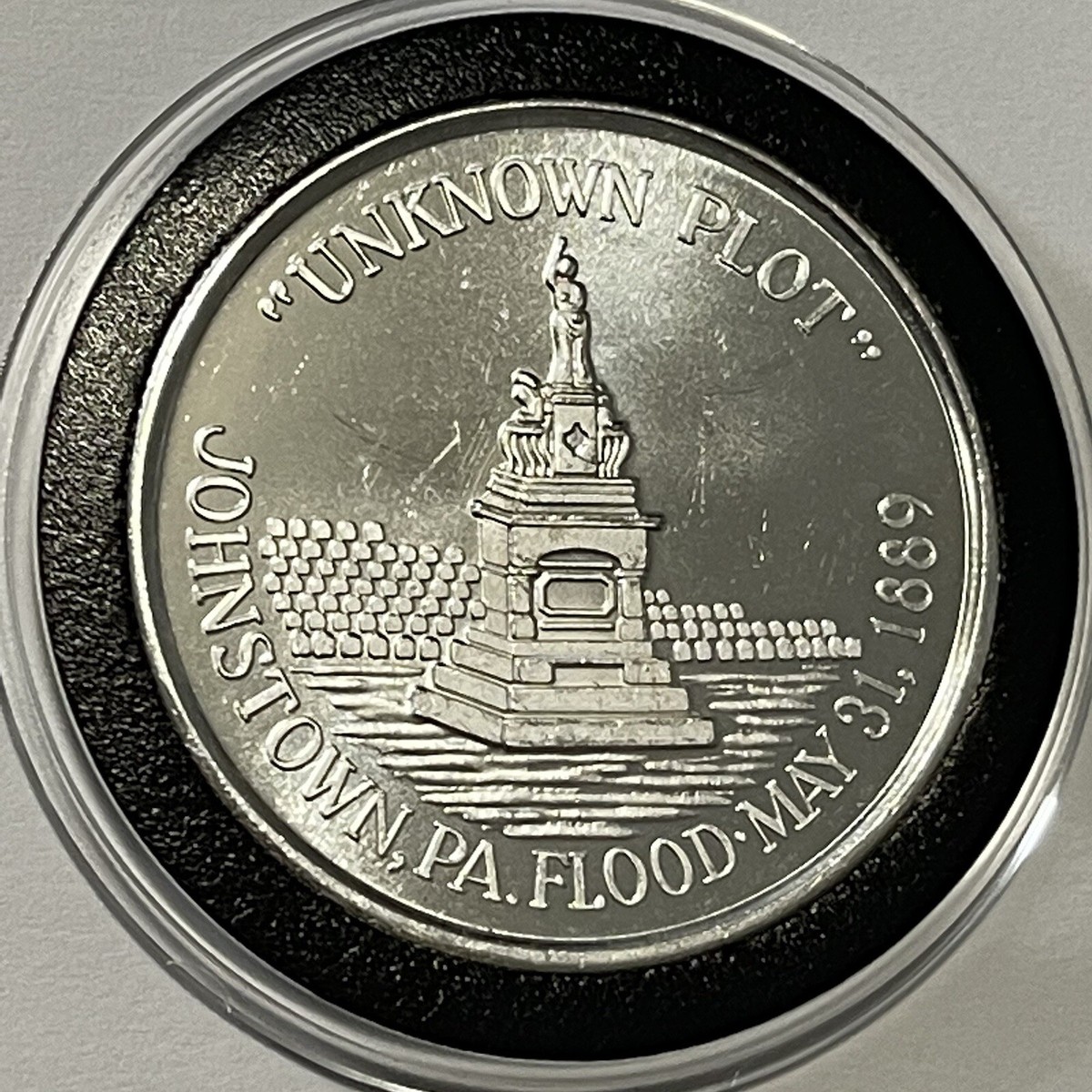 South Fork Dam Johnstown PA 1889 Flood Coin 1 Troy Oz .999 Fine