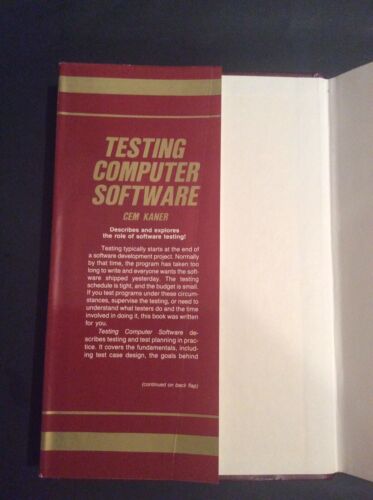 1988 TESTING COMPUTER SOFTWARE by CEM KANER ~~~ FIRST EDITION - 第 3/7 張圖片