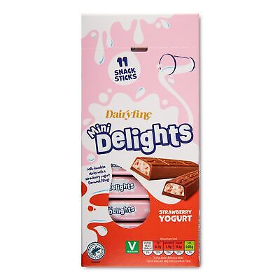 4 X Dairyfine Chocolate Mini Delights 200g/11 Pack in 4 Flavours