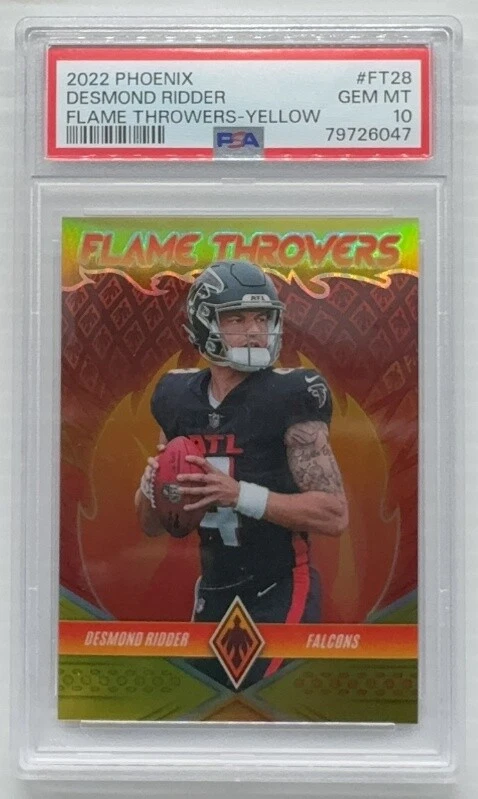 Desmond Ridder Panini Phoenix Flame Throwers #FT28 Yellow