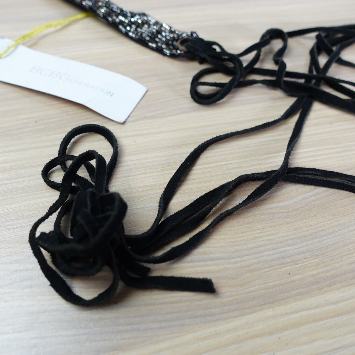 Brand new Bcbgeneration belt. BCBG Black Wide Studded Faux Leather Cutout Motif... | Depop main image 3