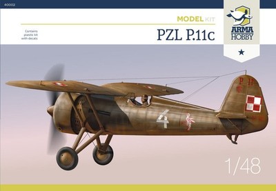 Arma Hobby 40002 - 1:48 PZL P.11c Model Kit - Neu