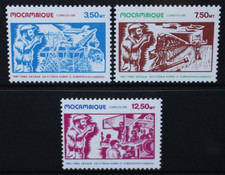 MOZAMBIQUE 1981 Victory over Undervelopment. Set of 3. Mint HINGED. SG846/848.