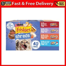Purina Friskies Shreds Gravy Variety Pack, Wet Cat Food, 5.5 Oz Cans, 40 Pack 3.71 per gallon
