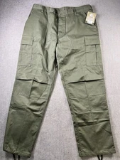 Rothco Battle Dress Uniform Pants Green Adjustable Waist Cargo Pockets Size XL