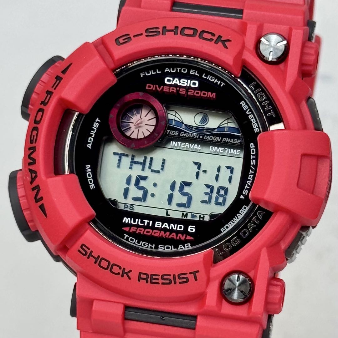 Casio G-SHOCK G Shock Frogman Gwf-1000rd-4jf Watches Red Belt F131 - Main Image