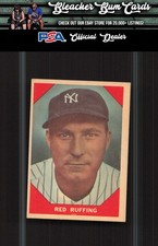1960 Fleer Baseball Greats 63 Red Ruffing