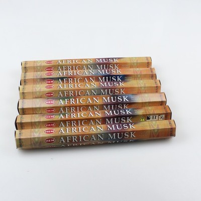 Hem Räucherstäbchen 6 Pckg. je 20 Stück Duft 7 African Musk