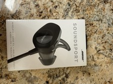 Bose SoundSport Earbuds Wireless In Ear Sweat Weather Resistant Black Sealed