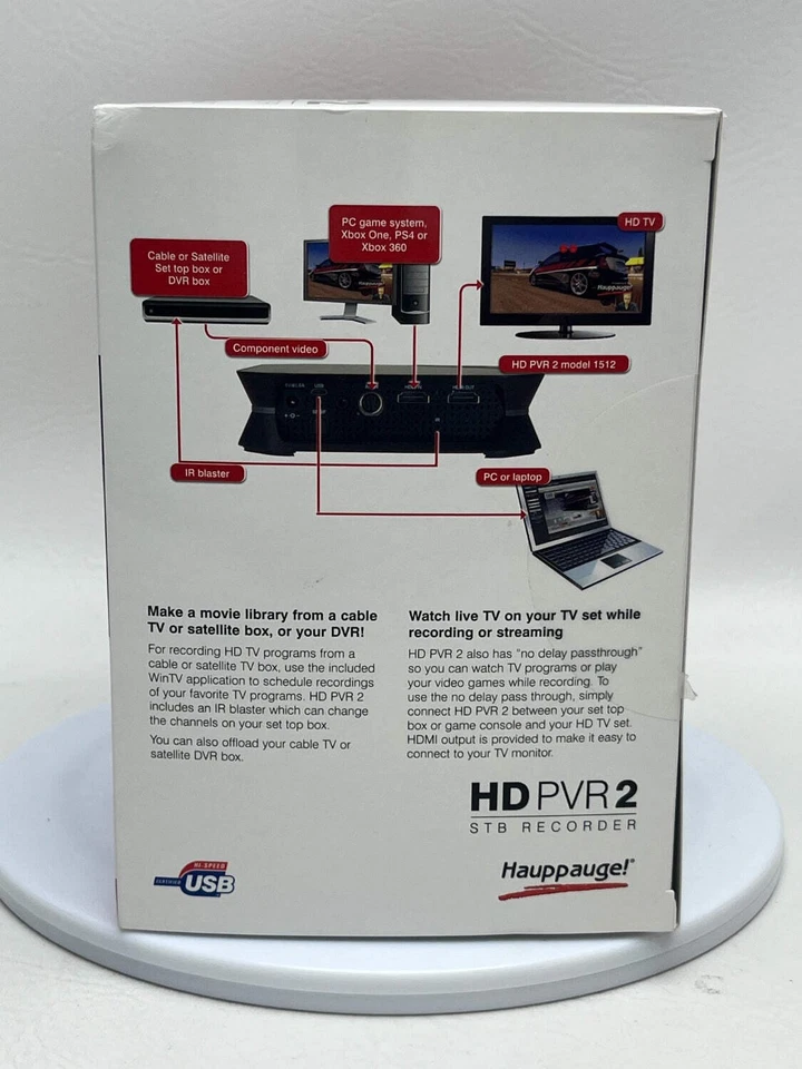 New Hauppauge HD PVR 2 Model 1512 1080p Video Game Capture Device - Image 4 of 4