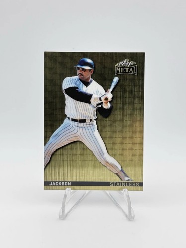 2026 Leaf Metal REGGIE JACKSON STAINLESS Gold Vinyl True 1/1 NEW YORK YANKEES
