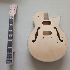 6 String DIY Electric Guitar Kit Fretboard Neck Mahogany Body CR Part