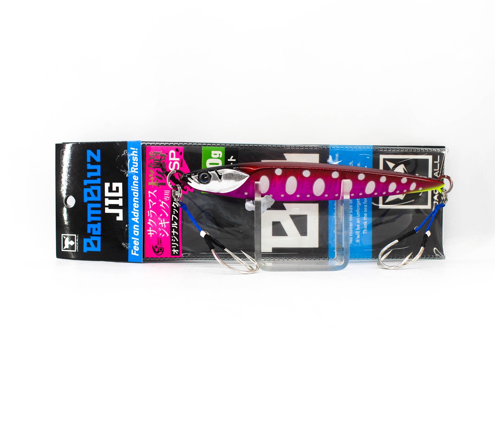 Jackall Metal Jig Bambluz Short 150 grams Sakura Oboro Pink Glow (0960)