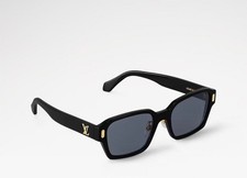 Louis Vuitton Confidence Square Black LV Logo Eyewear Used